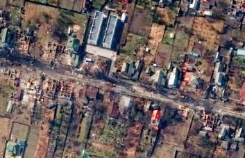 Imágenes satelitales muestran cadáveres en Bucha de hace semanas que contradicen versión rusa