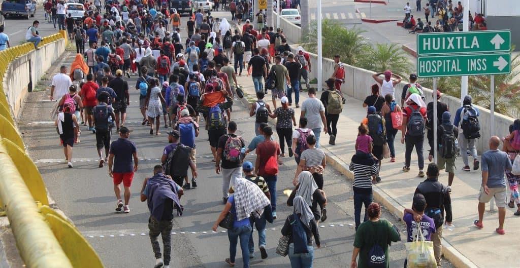 Sale una nueva caravana migrante del municipio mexicano de Tapachula Sale una nueva caravana migrante del municipio mexicano de Tapachula