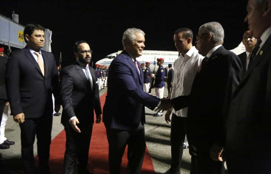 Presidente de Colombia Iván Duque llega a República Dominicana Presidente de Colombia Iván Duque llega a República Dominicana