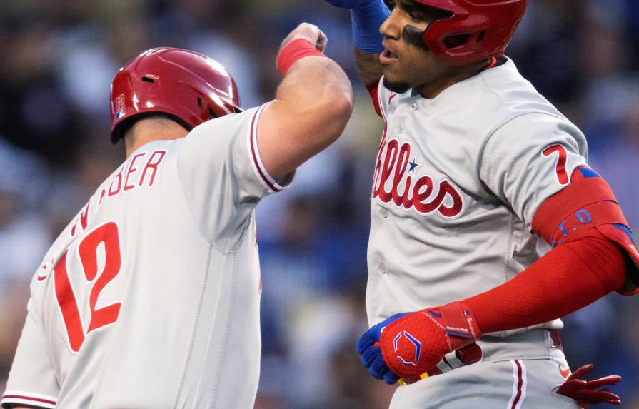 VÍDEO | Filis anotan dos carreras en el noveno para superar a los Dodgers VÍDEO | Filis anotan dos carreras en el noveno para superar a los Dodgers