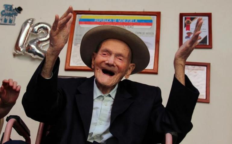 Un venezolano se convierte en el hombre más viejo del mundo con 112 años Un venezolano se convierte en el hombre más viejo del mundo con 112 años