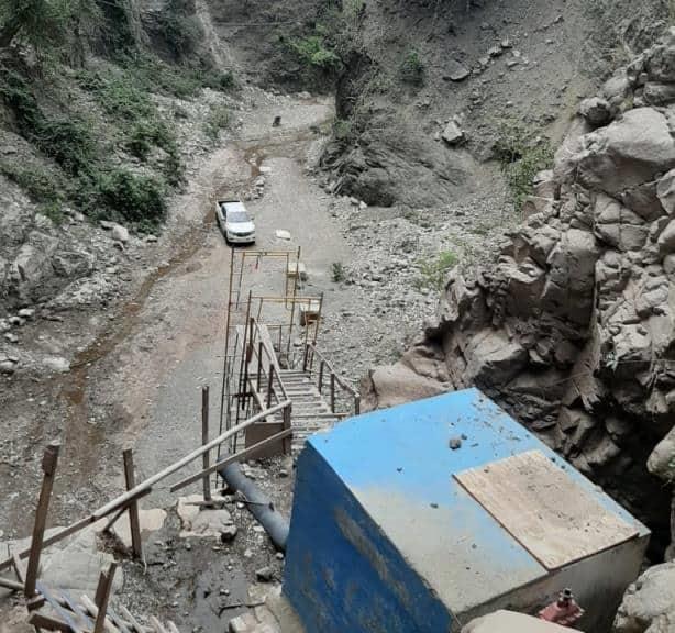 Paralizan construcción de acueducto en salto de Azua Paralizan construcción de acueducto en salto de Azua
