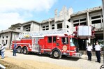 Construcción de la estación de bomberos de Santiago continuará tras obras de drenaje en el terreno
