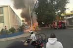 Se incendia autobús de la OMSA y las llamas afectan cables eléctricos y de internet Se incendia autobús de la OMSA y las llamas afectan cables eléctricos y de internet
