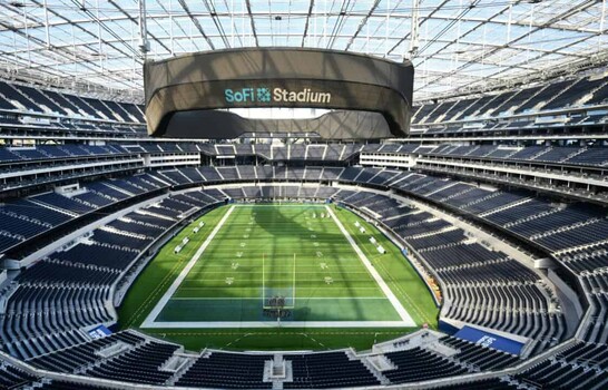 Gradas, césped, logos: los estadios de la NFL se transforman para el Mundial de fútbol