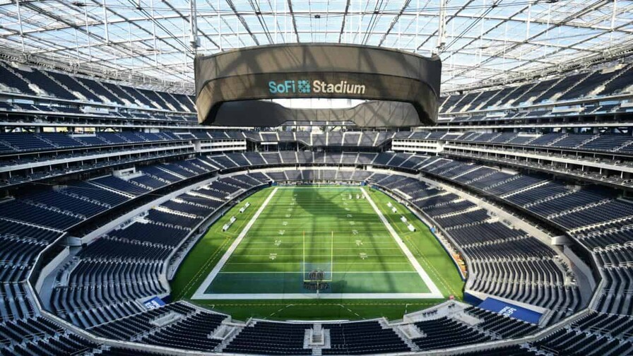 Gradas, césped, logos: los estadios de la NFL se transforman para el Mundial de fútbol