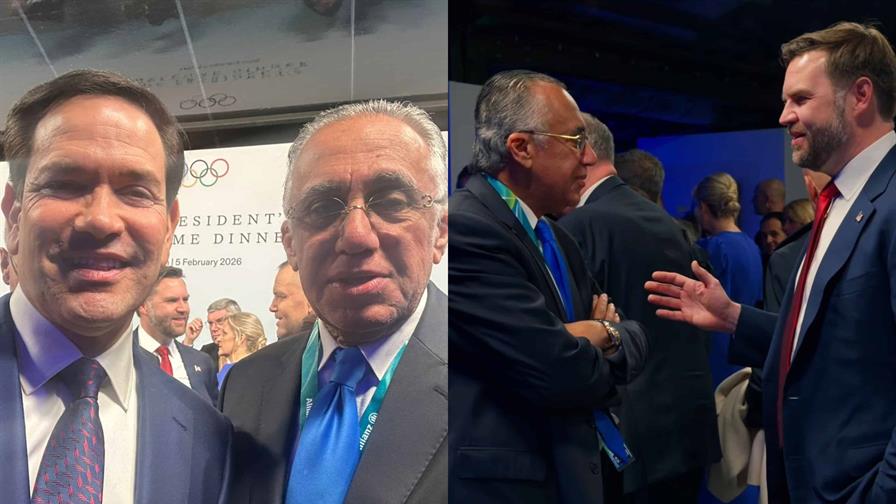 Luisín Mejía se reúne con Marco Rubio y JD Vance en los JJ OO de Invierno