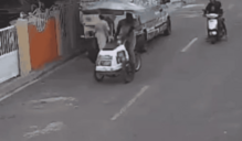 Indignación en La Romana: momento en que asaltan a un heladero en plena vía pública