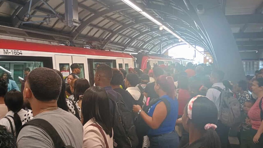 La línea 2C del Metro de Santo Domingo arranca con una gran demanda La línea 2C del Metro de Santo Domingo arranca con una gran demanda
