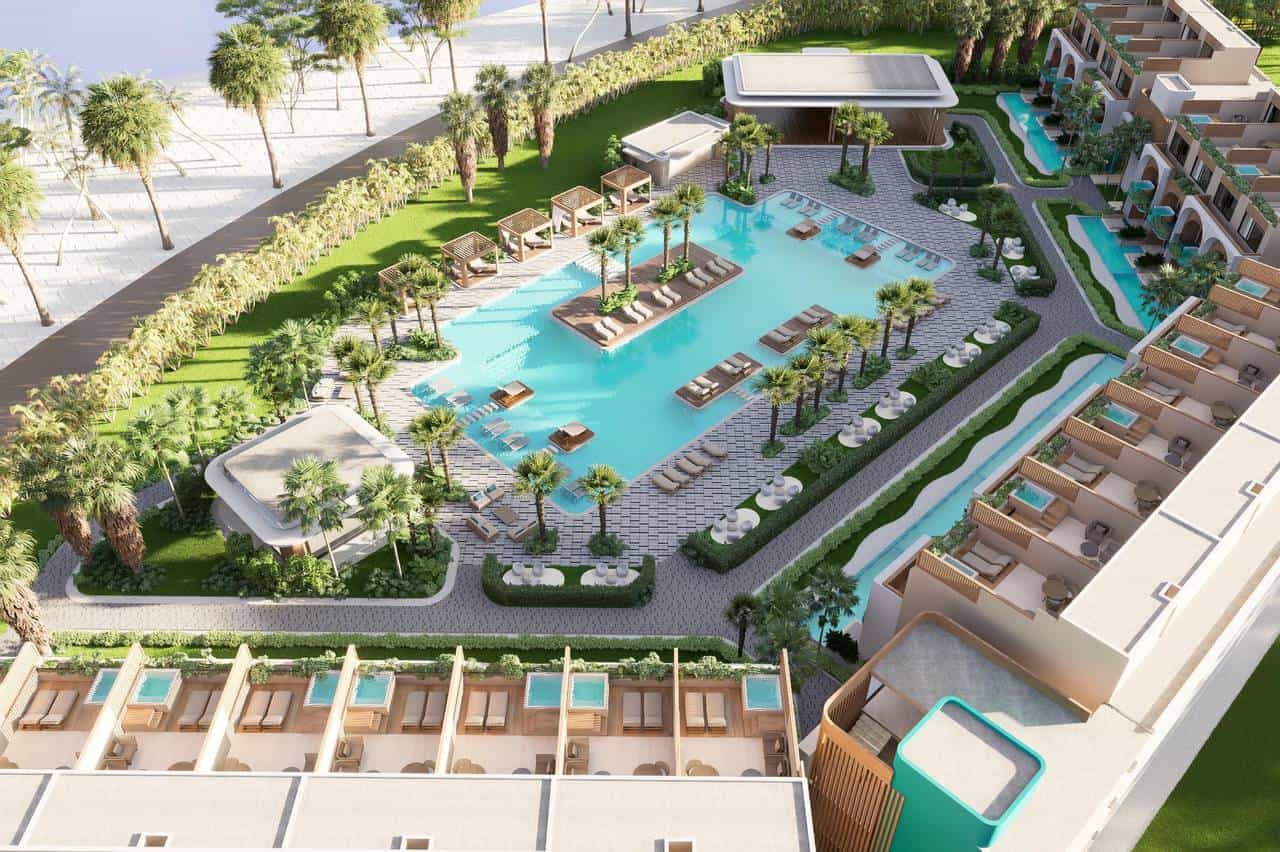 Ilustración de las instalaciones de Hilton en Las Terrenas.