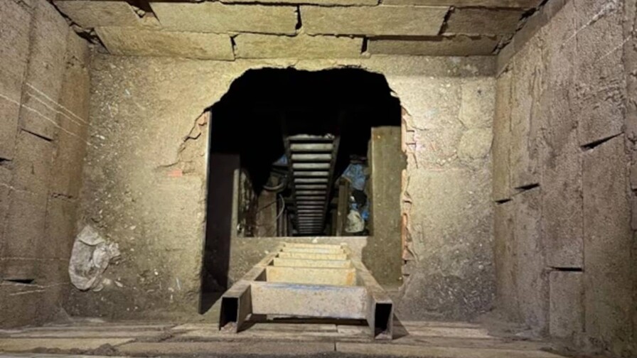 Hallan un narcotúnel usado posiblemente para pasar droga de Marruecos a España Hallan un narcotúnel usado posiblemente para pasar droga de Marruecos a España