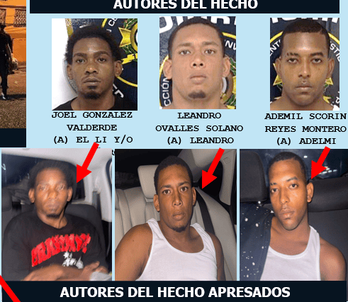 Capturan a tres acusados del homicidio de joven ultimado con fusil en el barrio 27 de Febrero Capturan a tres acusados del homicidio de joven ultimado con fusil en el barrio 27 de Febrero