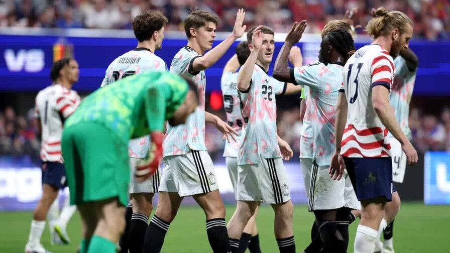 Bélgica humilla a EEUU a dos meses y medio del Mundial