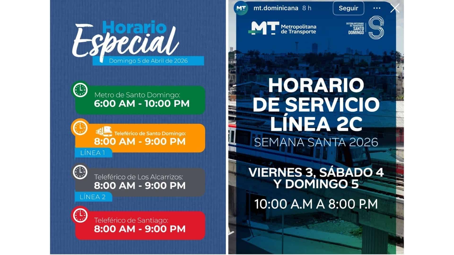 Horarios por Seman Santa