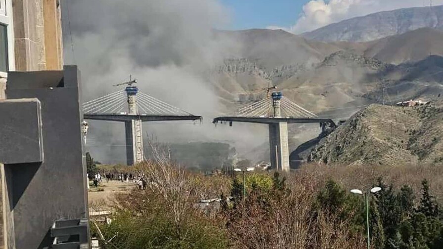 Trump anuncia la destrucción del puente más alto de Irán