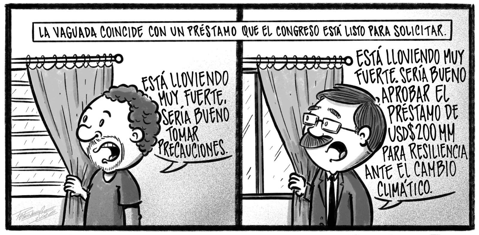 Caricatura de Noticiero Poteleche 10 abril 2026