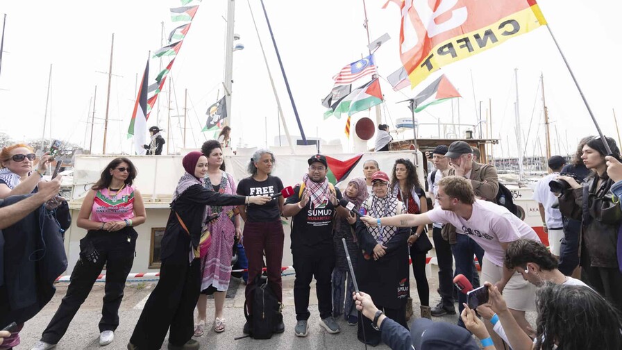 La flotilla solidaria con Gaza ultima los preparativos para salir mañana desde Barcelona