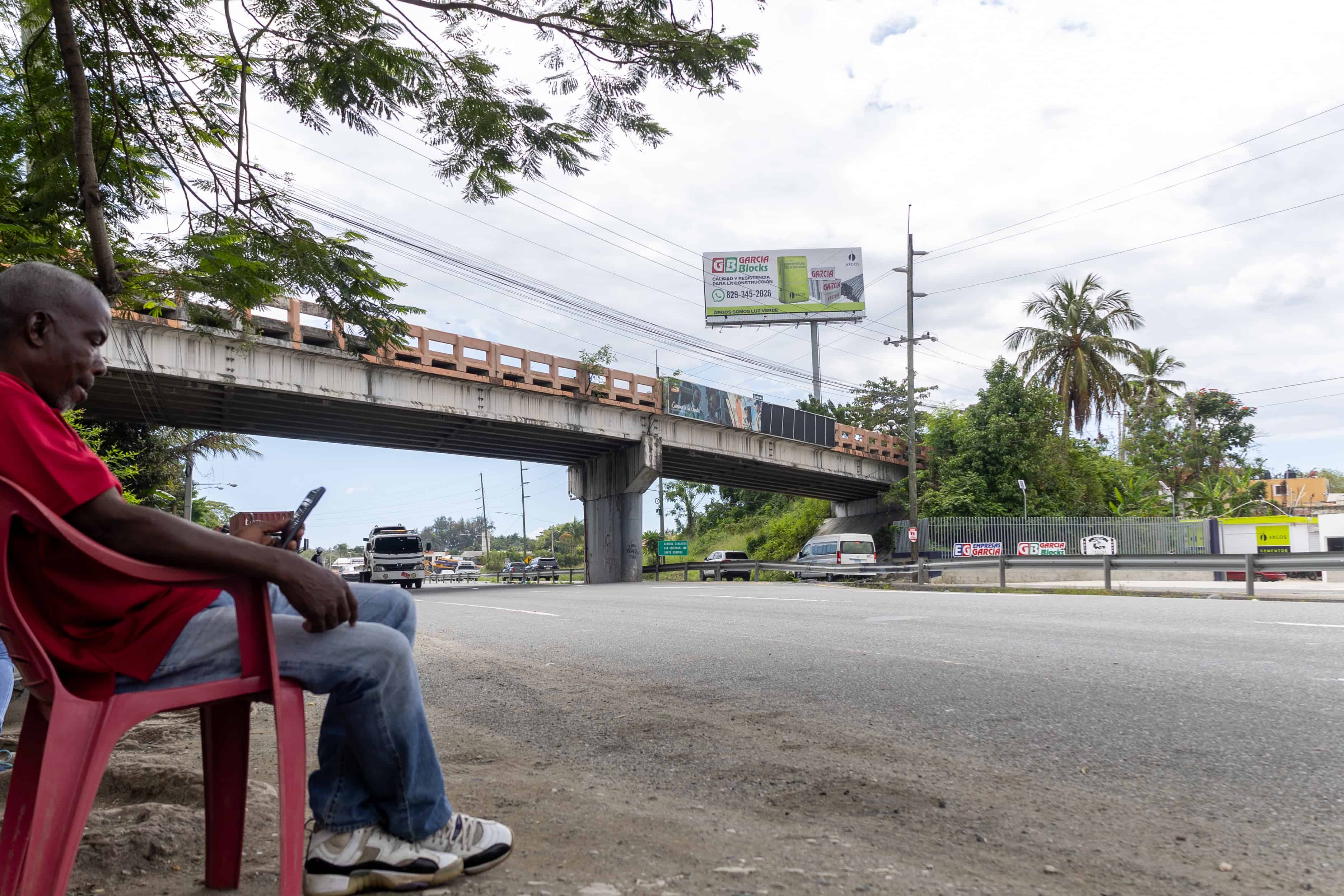 Tramo próximo al cruce de Cambita.