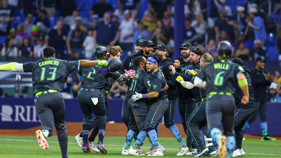 Los Rays derrotan a los Yankees con un juego muy particular