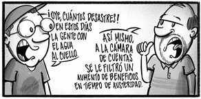 Caricatura de Noticiero Poteleche 14 abril 2026