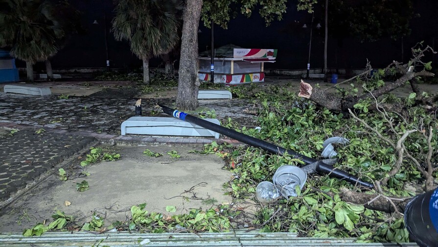 ¿A qué se debieron las ráfagas de viento iguales a las de un huracán en el Malecón de Santo Domingo?