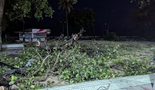 Lluvias en Santo Domingo generan congestión y daños en el malecón