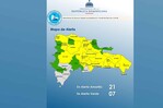El COE mantiene 21 provincias bajo alerta amarilla y siete en verde por lluvias