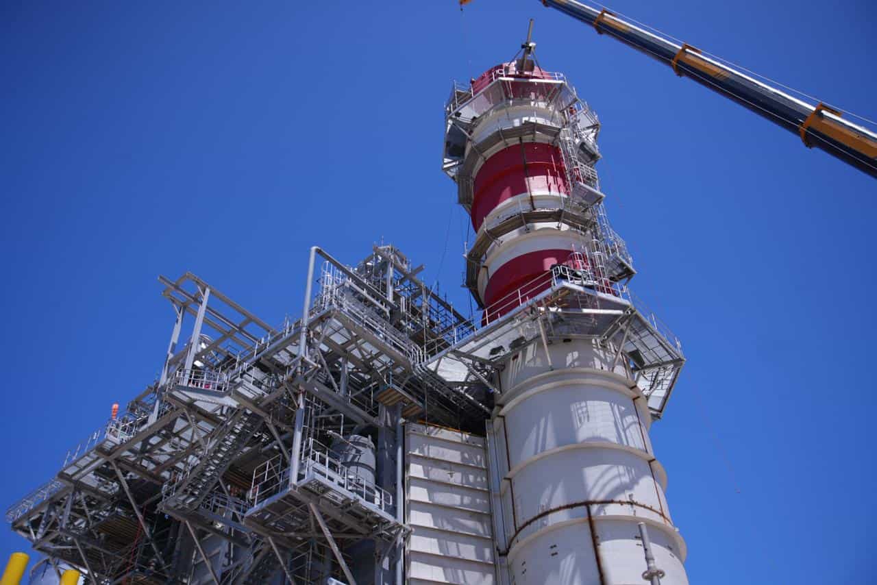 Parte de la infraestructura de la central termoeléctrica San Felipe I.