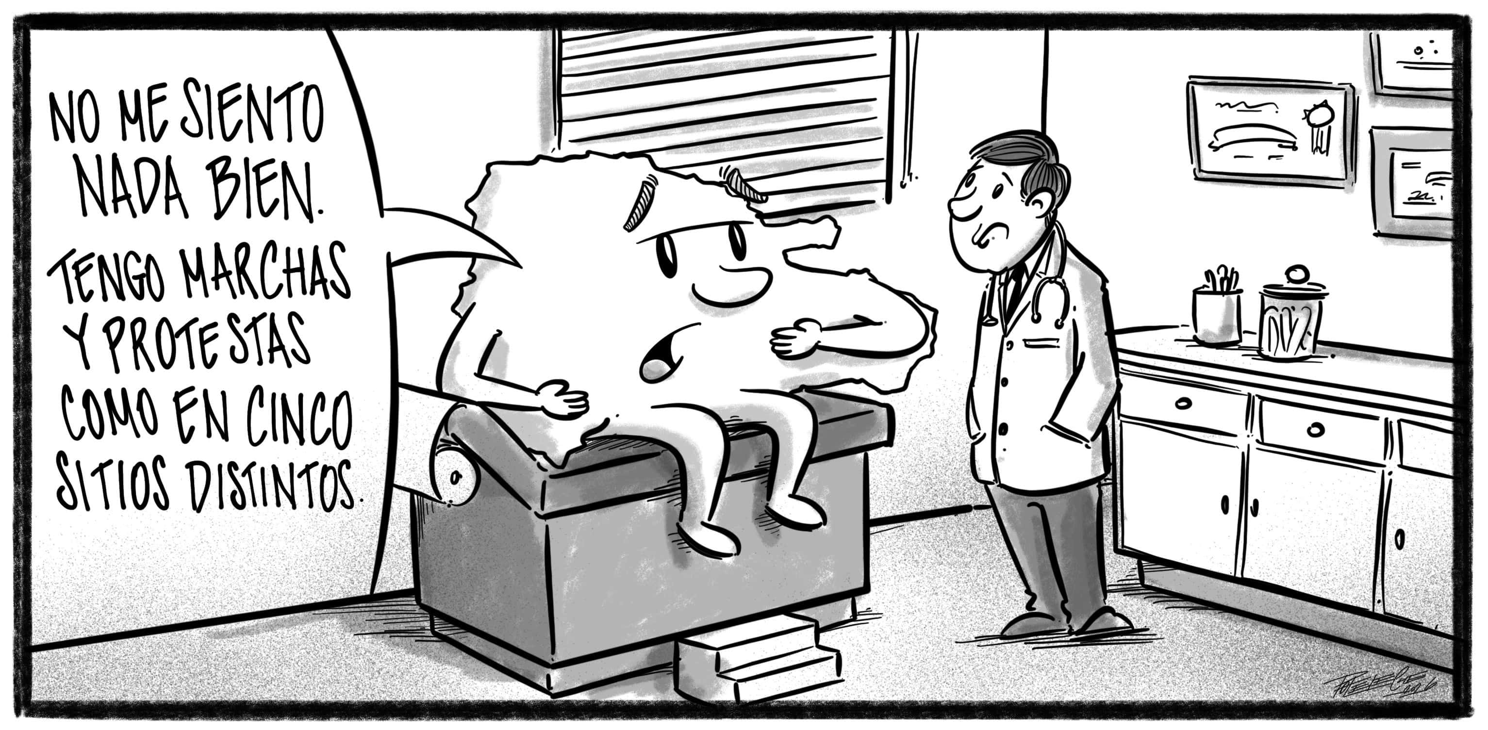 Caricatura de Noticiero Poteleche 30 abril 2026