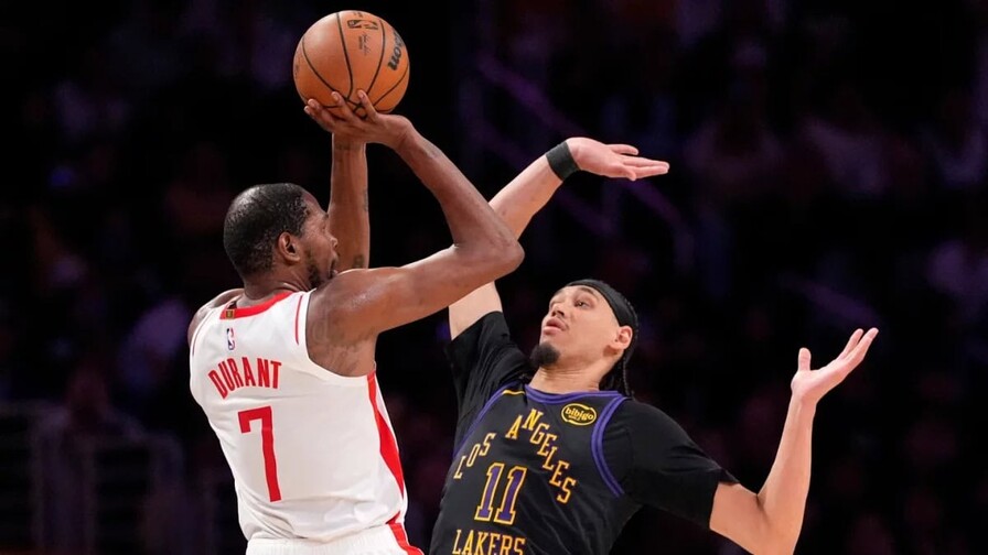 Rockets no tendrán a Kevin Durant en decisivo quinto partido ante los Lakers