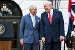 La Casa Blanca publica foto de Trump y Carlos III con el mensaje dos reyes