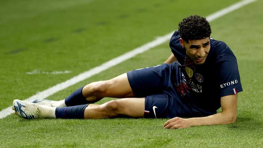 Hakimi, del PSG, se perderá la semifinal de vuelta de Champions por lesión