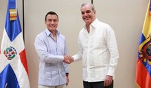 Abinader y su homólogo de Ecuador se reunieron en privado en República Dominicana
