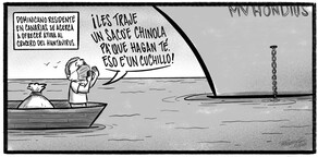 Caricatura de Noticiero Poteleche 8 mayo 2026
