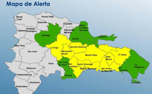 El COE mantiene 18 provincias en alerta por efectos de vaguada y onda tropical