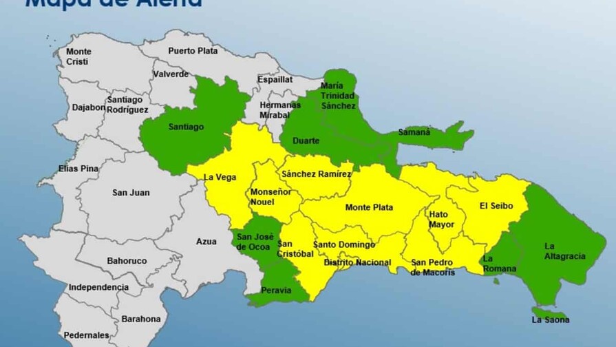 El COE mantiene 18 provincias en alerta por efectos de vaguada y onda tropical