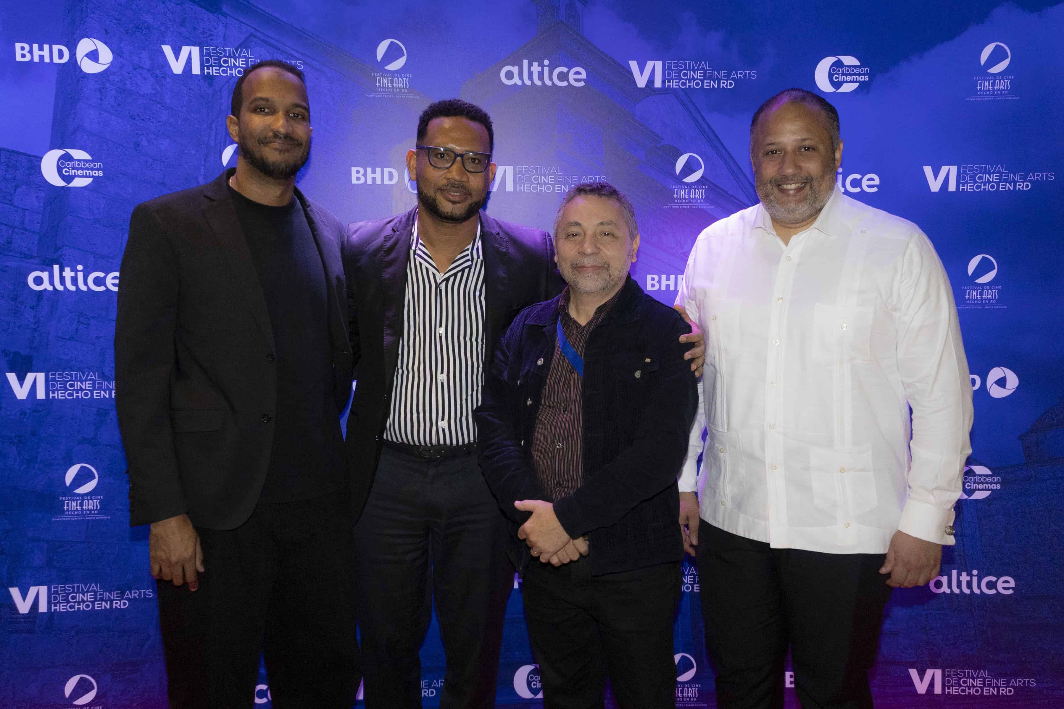 Yoel Morales, Jeury Frías, Félix Manuel Lora y Nolberto Batista, parte del jurado del festival. (DIARIO LIBRE /SAMIL MATEO DOMINICI)