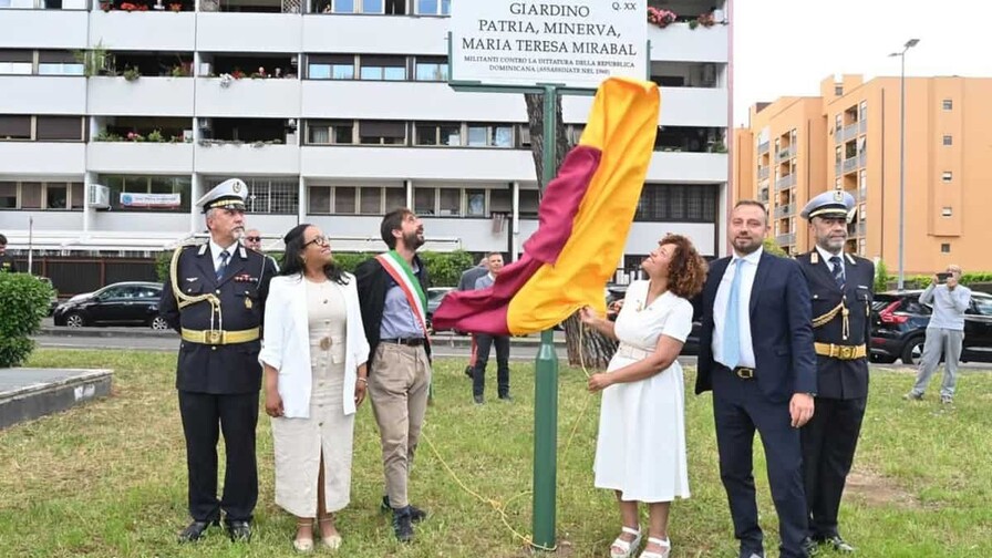 Inauguran en Roma un jardín en honor a las hermanas Mirabal