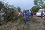 Fuertes vientos destechan viviendas en Cañongo de Dajabón y dejan familias a la intemperie