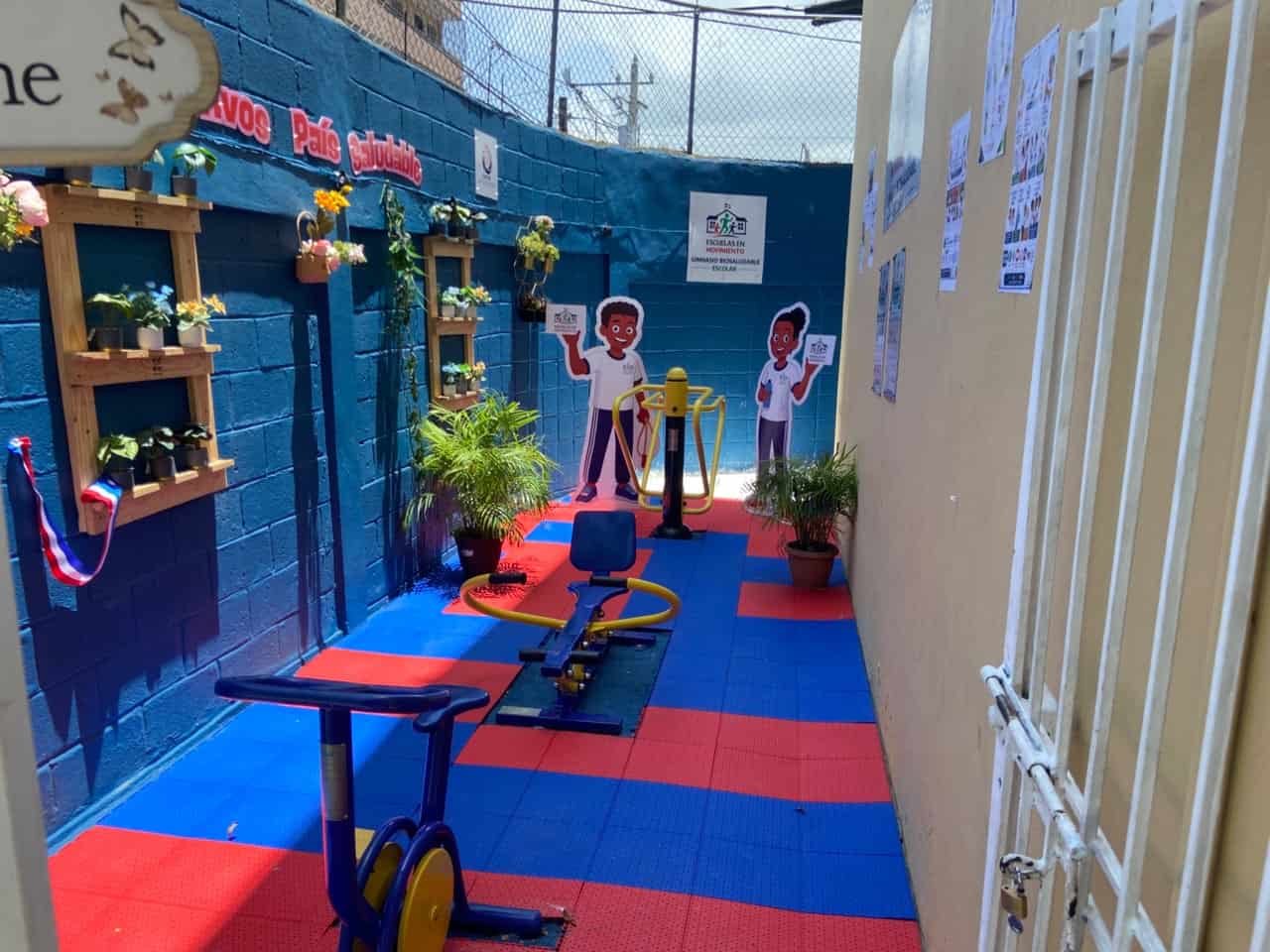 Uno de los gimnasios escolares.