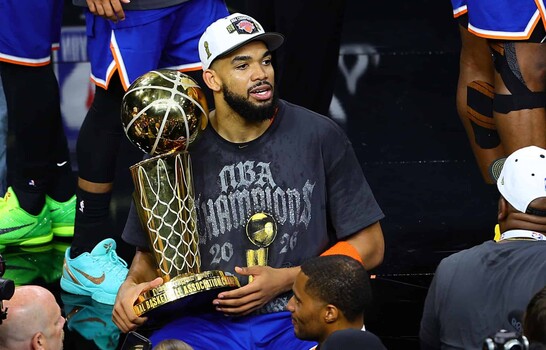 Karl-Anthony Towns se casa con Jordyn Woods tras coronarse campeón de la NBA