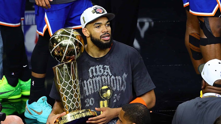 Karl-Anthony Towns se casa con Jordyn Woods tras coronarse campeón de la NBA