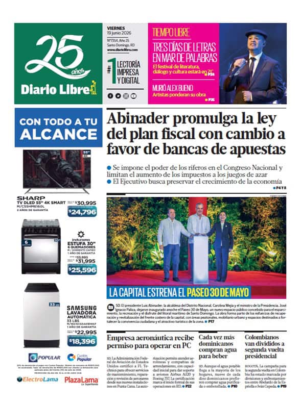Día Jueves, 19 de Febrero de 2026 Edición 7251.