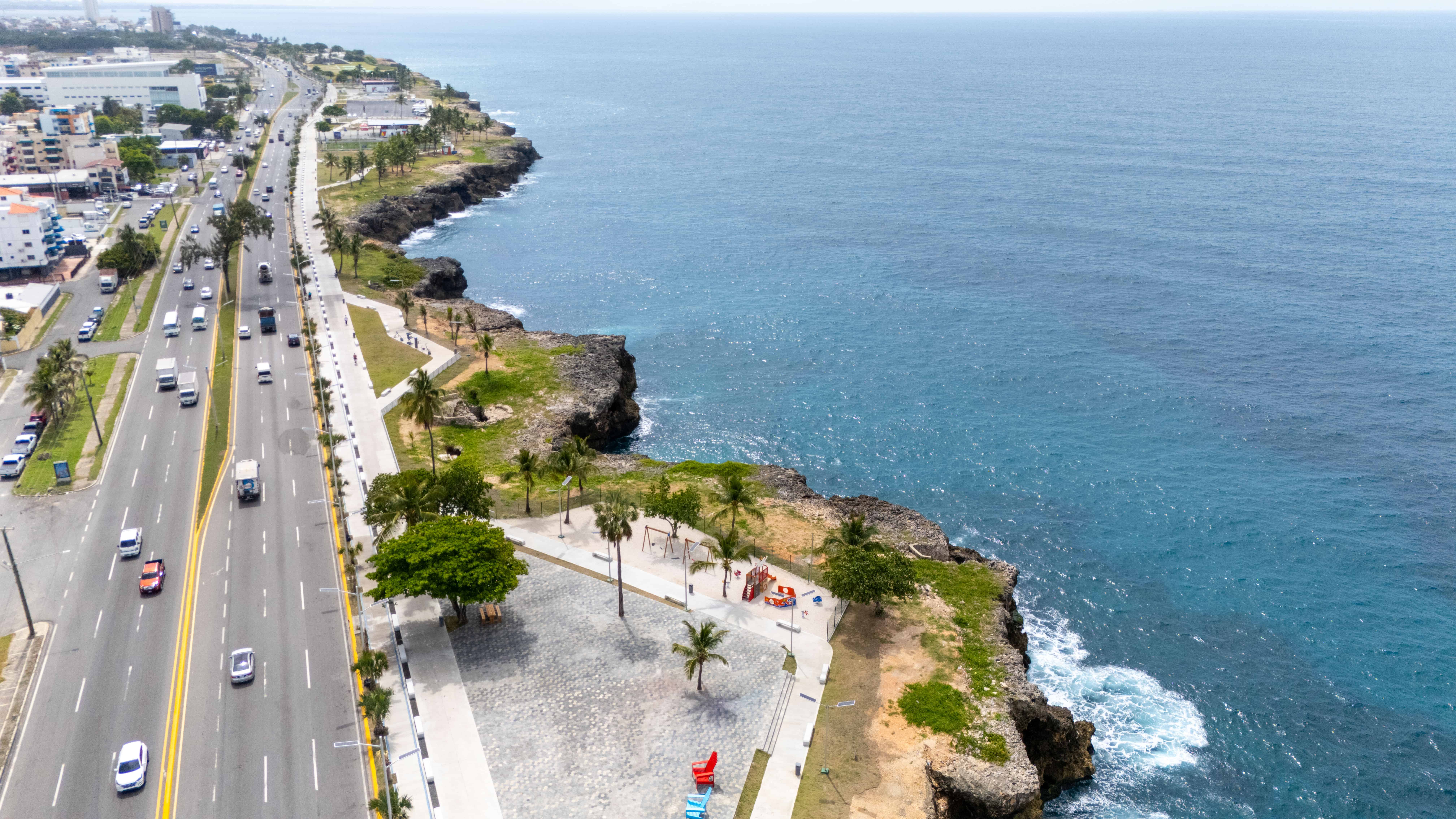 Vista del mar Caribe desdde el Distrtio Naciona.l