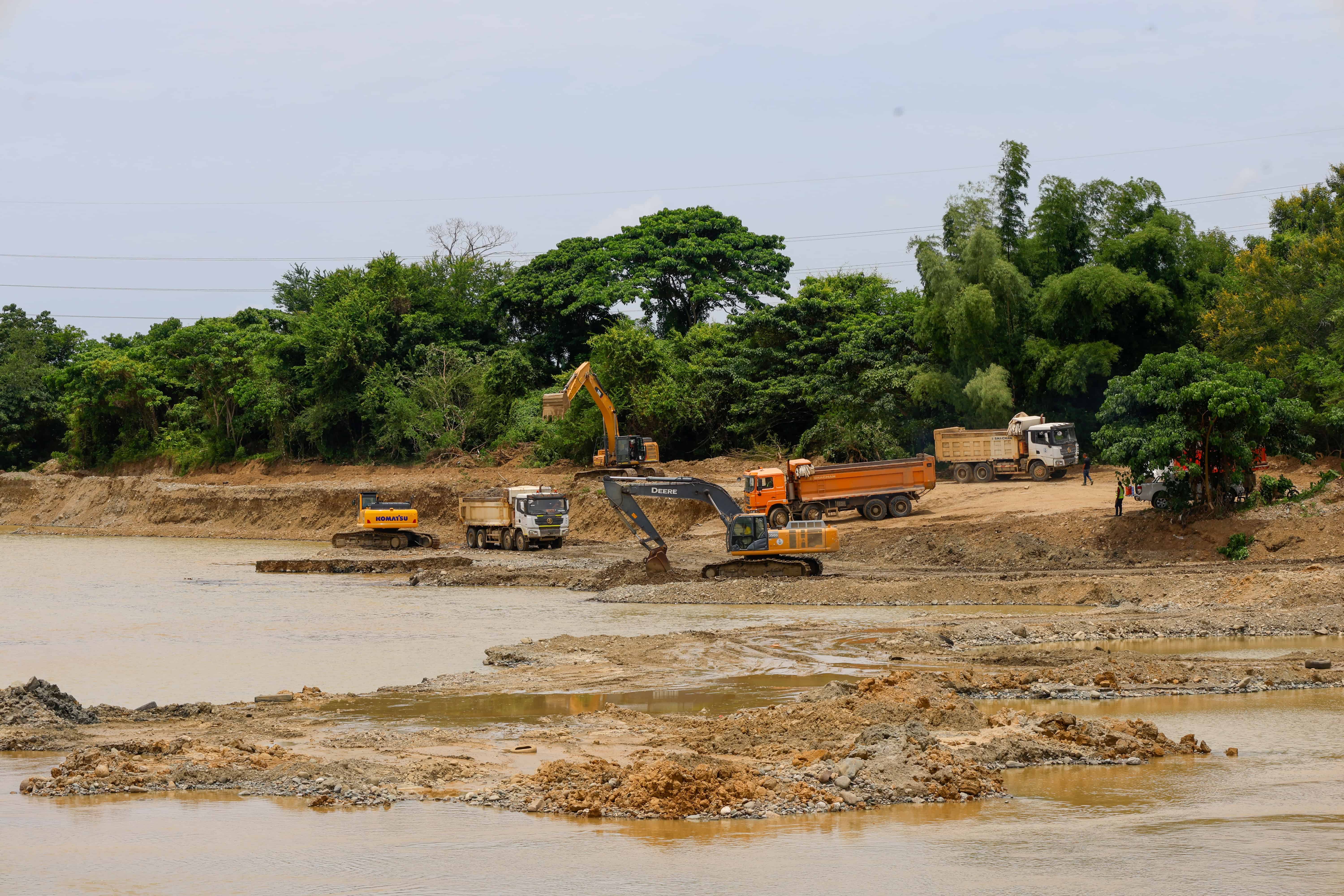 El tramo intervenido del río abarca áreas como Lechería y Palavé.