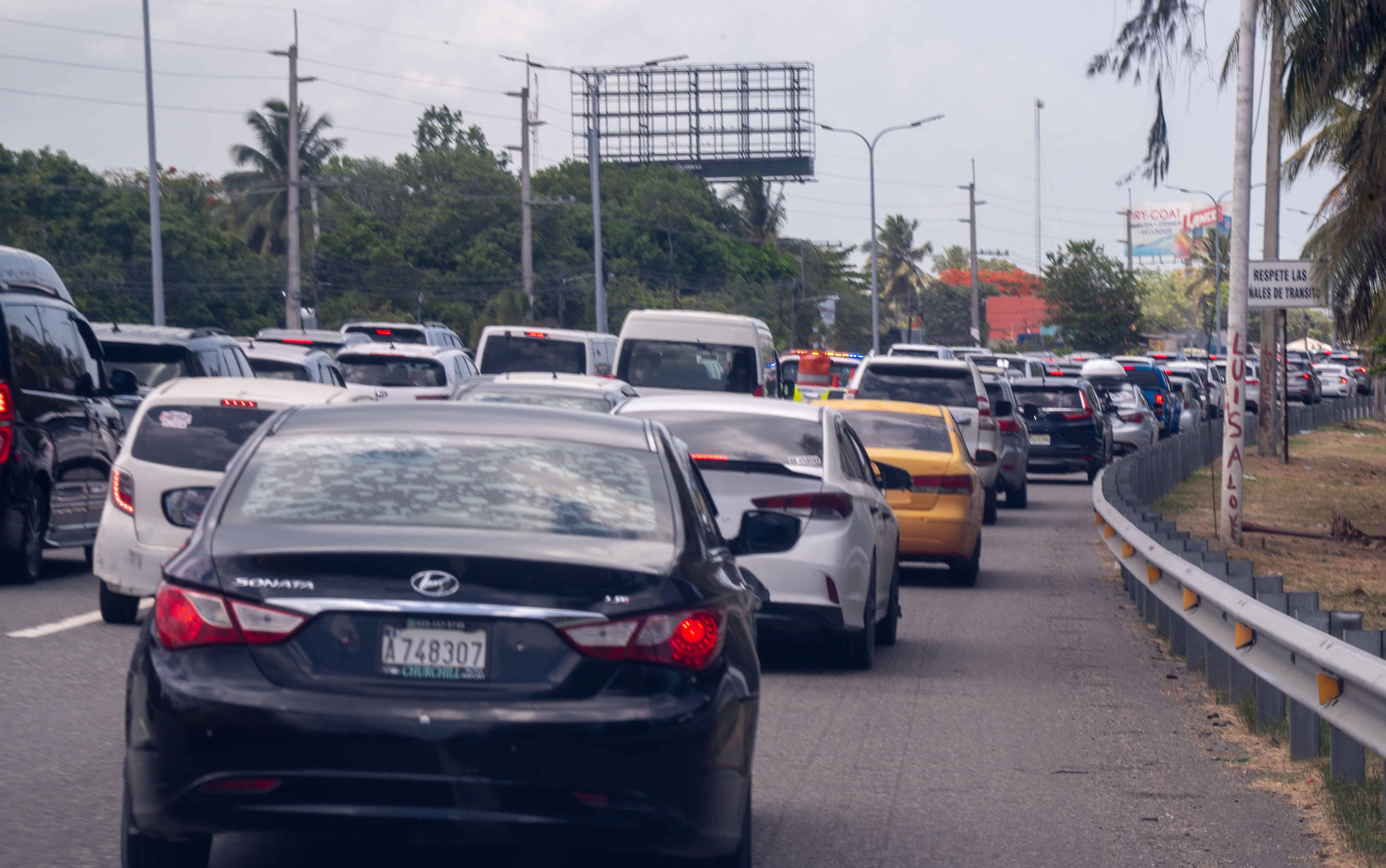 El tapón se extendió casi dos kilómetros.&nbsp;