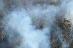 Medio Ambiente intensifica combate de incendio forestal en la Sierra de Bahoruco