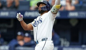VIDEO | Junior Caminero logra su primer partido con tres cuadrangulares en victoria de Rays