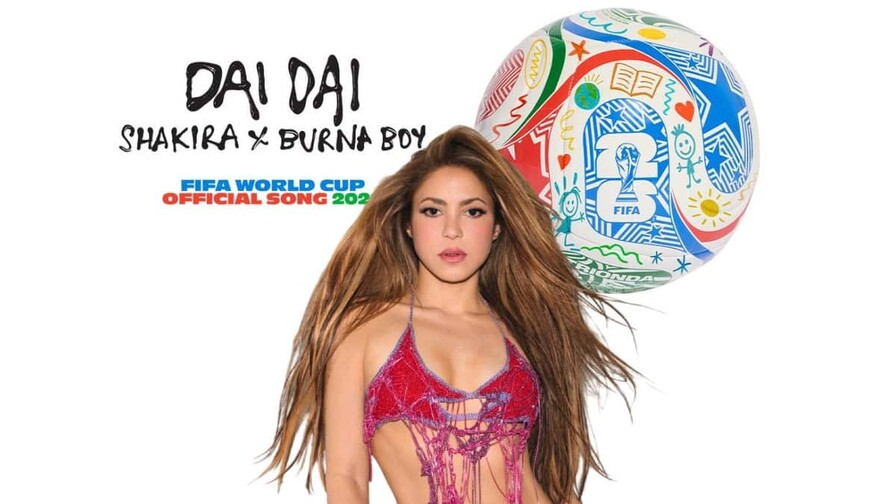 Shakira adelanta las versiones en español y portugués de “Dai Dai”, la canción del Mundial de fútbol