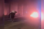 Queman neumáticos en Herrera para exigir justicia por muerte de joven a manos de un policía